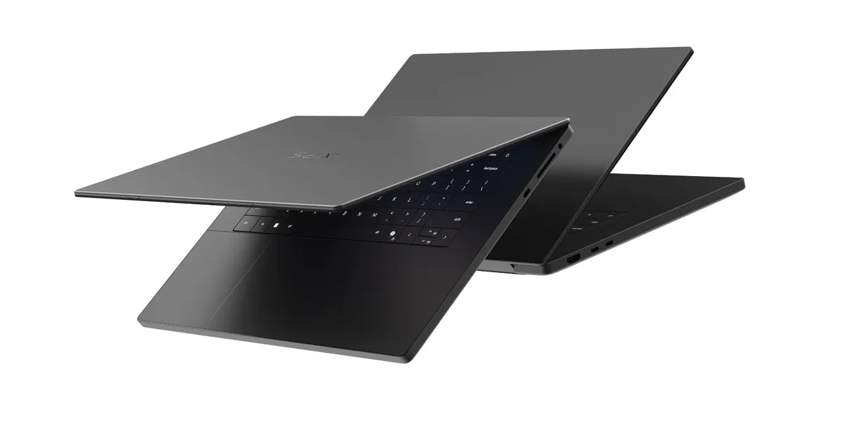 Dell XPS 16 Creator Edition shown in overlapping open and rear product views